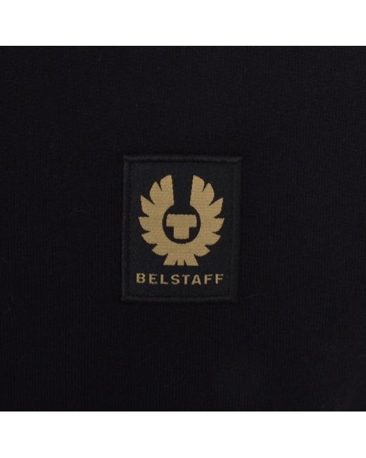 Belstaff Black Full Zip Gilet Sweatshirt for men