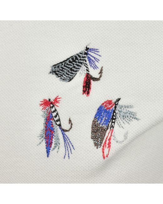 Barbour Gray X Paul Smith Lure Polo Whisper for men