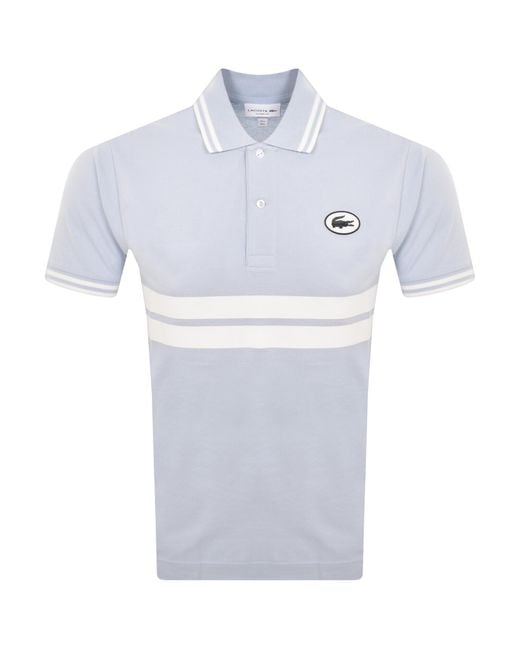 Lacoste Blue Short Sleeved Polo T Shirt for men