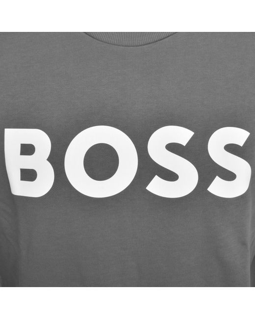 Boss Gray Boss We Basic Crew Neck Sweatshirt for men