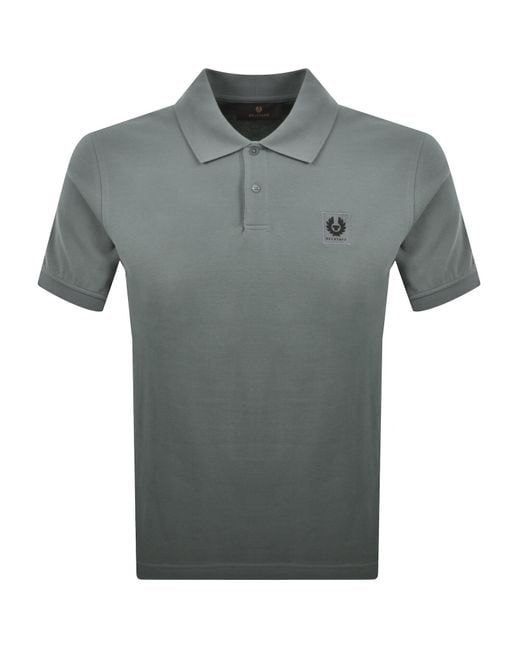 Belstaff Gray Logo Polo T Shirt Atlantic for men