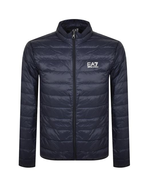 EA7 Blue Emporio Armani Quilted Jacket for men