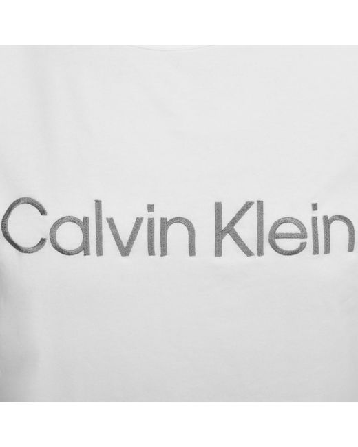 Calvin Klein White Lounge Logo T Shirt for men