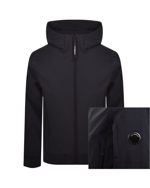 C P Company Blue Cp Company Hooded Jacket Total Eclipse for men