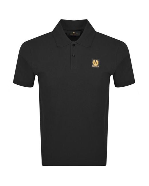Belstaff Black Logo Polo T Shirt for men