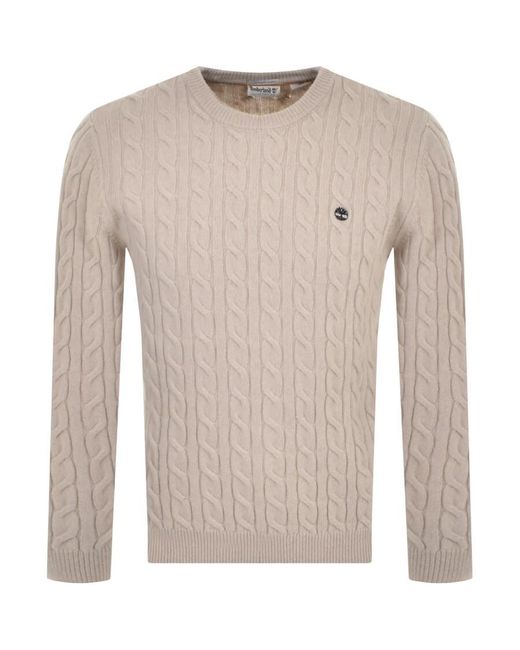 lambswool cable knit jumper