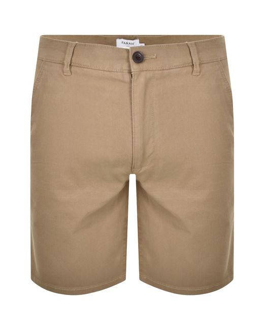 Farah Natural Farah Hawk Twill Shorts for men