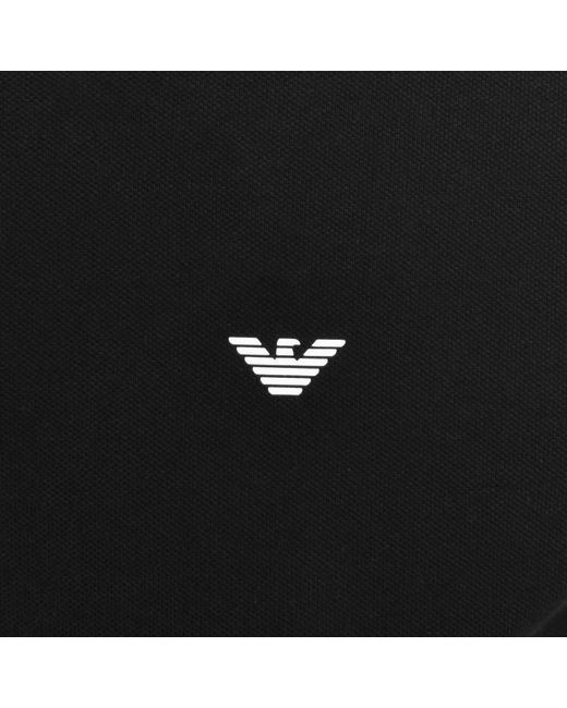 Armani Black Emporio Short Sleeved Polo T Shirt for men
