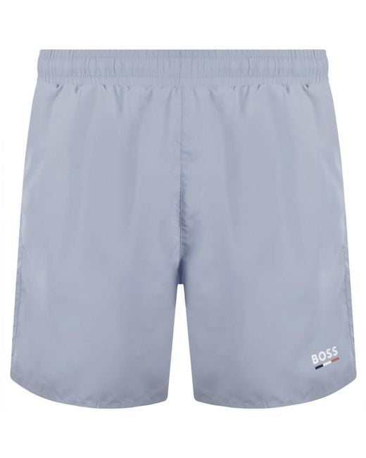 BOSS BUSINESS Blue Boss Swordfish Swim Shorts for men