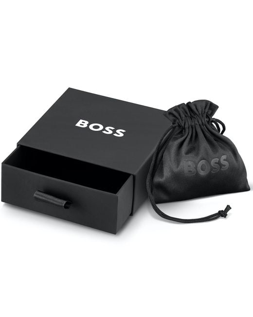 BOSS BUSINESS Metallic Boss Alen Ip Bracelet for men