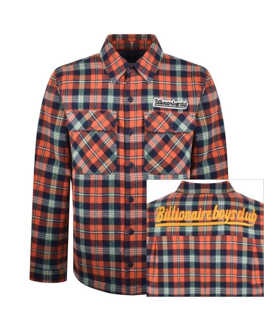 BBCICECREAM Red Check Overshirt for men