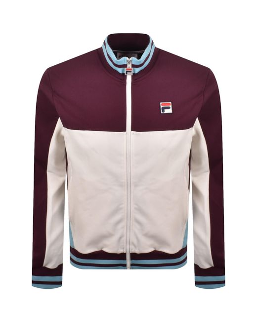 Fila Purple Fila Tiebreaker Track Top Fig for men
