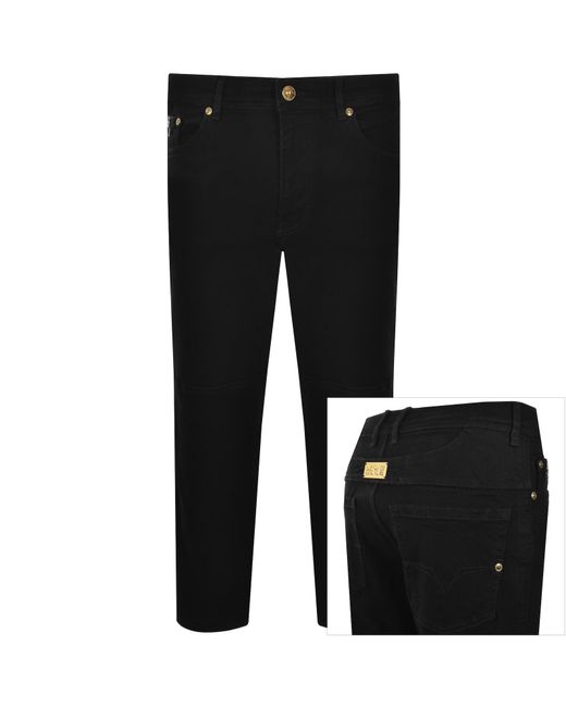 Versace Jeans Black Couture Placket Jeans for men