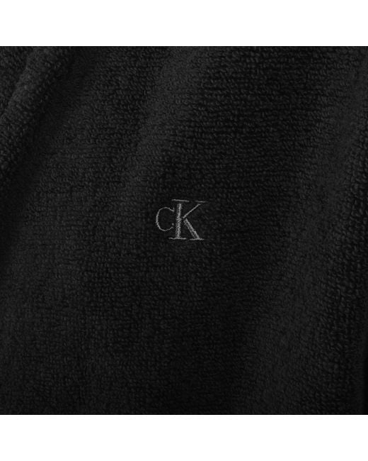 Calvin Klein Black Dressing Gown for men