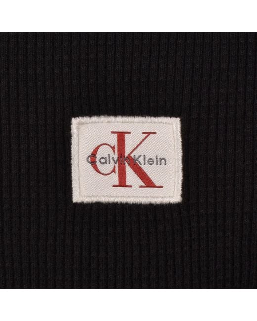 Calvin Klein Black Jeans Waffle T Shirt for men