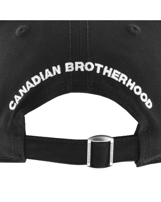 DSquared² Black Mini Logo Cap for men
