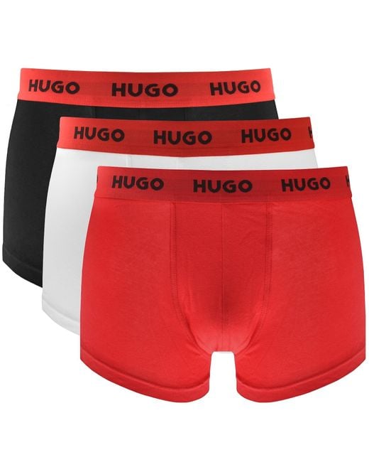 HUGO Red 3 Pack Trunks for men