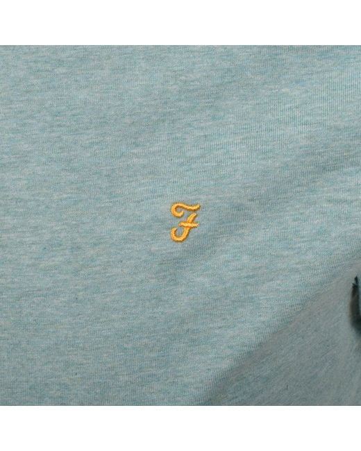 Farah Blue Farah Danny Regular Fit T Shirt for men