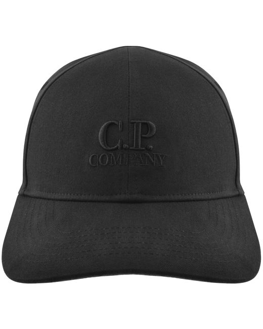 C P Company Black Cp Company Baseball Cap for men