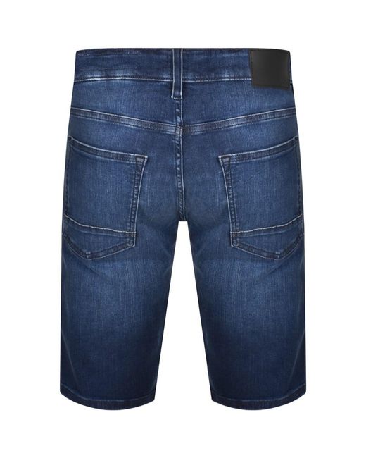 Boss Blue Boss Delaware Slim Denim Shorts for men