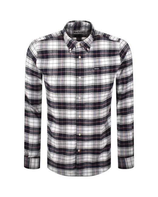 Barbour Blue Haddington Tailored Shirt Tartan for men