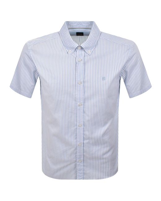 BOSS BUSINESS Blue Boss H Liam Striped Shirt Light for men
