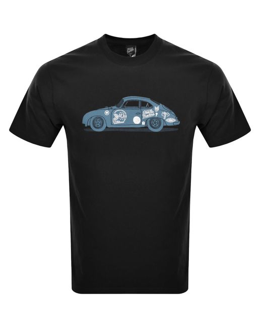 Deus Ex Machina Black 356 Porsche T Shirt for men