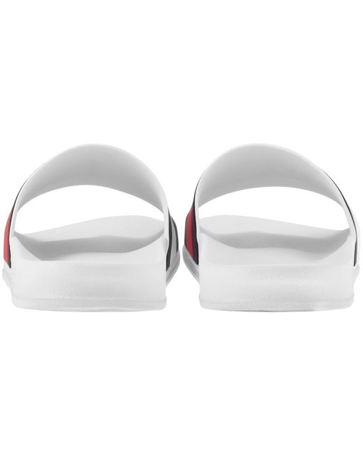 Tommy Hilfiger White Flag Pool Sliders for men
