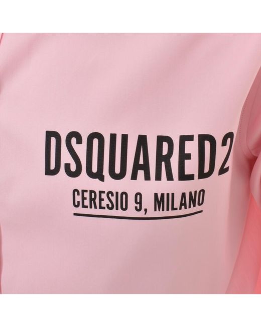 DSquared² Pink Ceresio 9 Long Sleeve Shirt for men