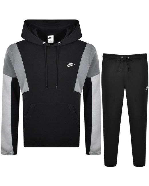 Nike Black Club Gx Hooded Tracksuit for men