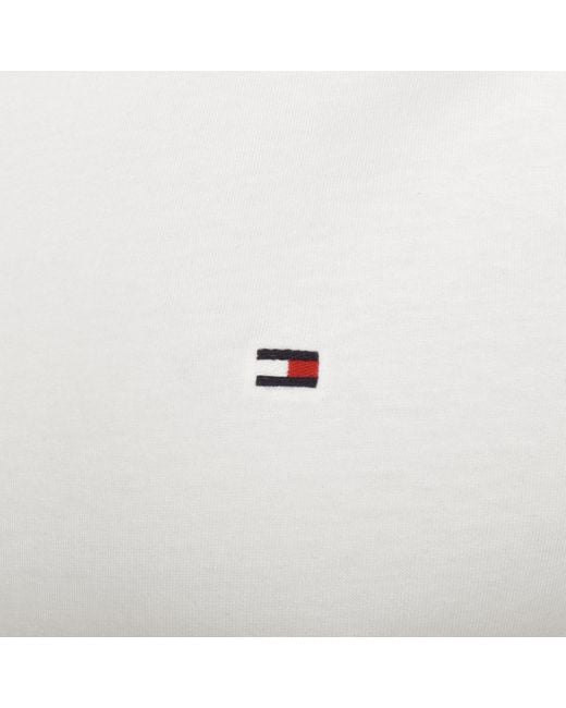 Tommy Hilfiger White Essential Solid T Shirt for men