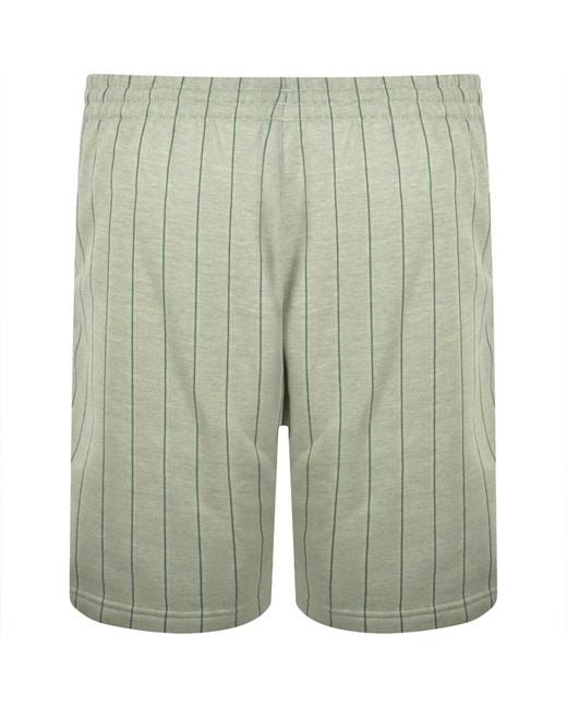 Adidas Originals Green Pinstripe Shorts for men