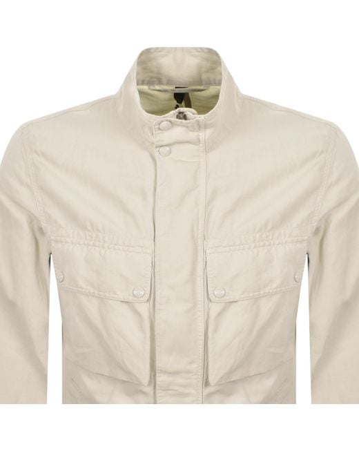 Belstaff White Hayfield Jacket Birch for men