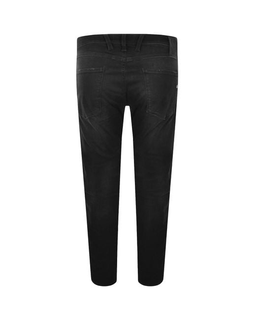 Replay Black Anbass Hyperflex Jeans for men