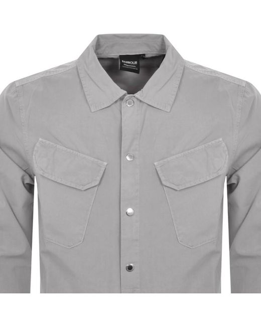 Barbour Gray Gear Overshirt for men