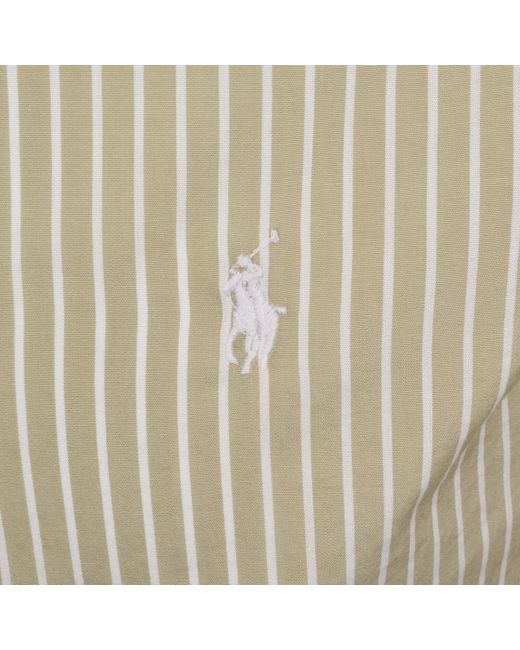 Ralph Lauren Natural Long Sleeve Striped Shirt for men