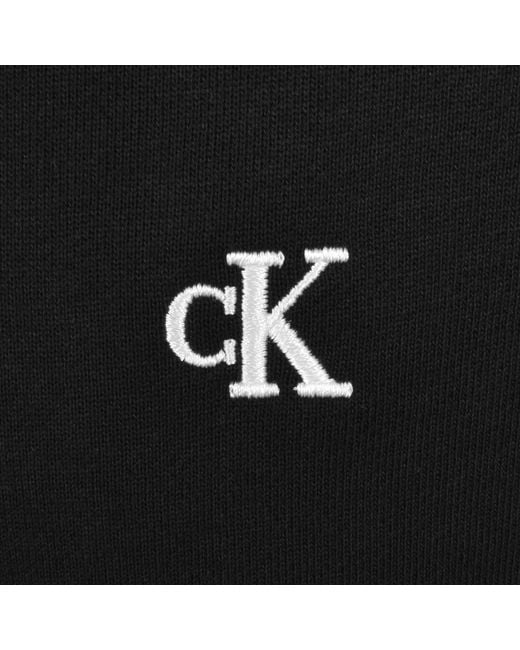 Calvin Klein Black Jeans Monogram Hoodie for men