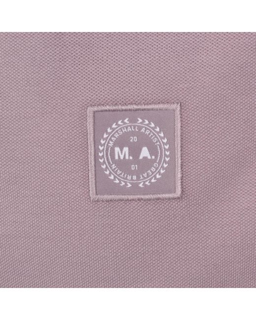 Marshall Artist Purple Tipped Polo T Shirt for men