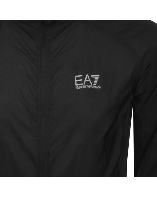 ea7 bomber jacket black