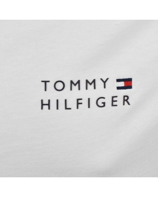 Tommy Hilfiger White Stack T Shirt for men