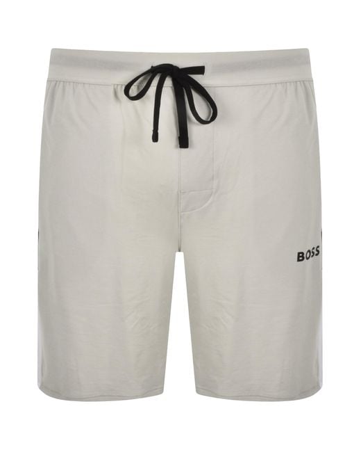 BOSS BUSINESS Gray Boss Balance T Shirt And Shorts Tracksuit for men