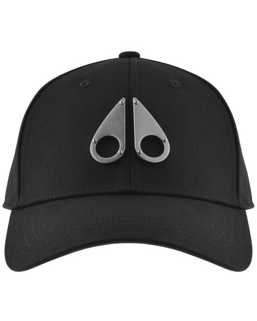Moose Knuckles Black Logo Icon Cap for men