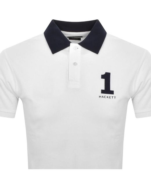 Hackett White Polo T Shirt for men