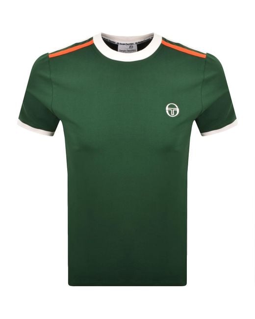 Sergio Tacchini Green Triste T Shirt for men