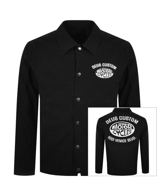Deus Ex Machina Black Frontier Coach Jacket for men