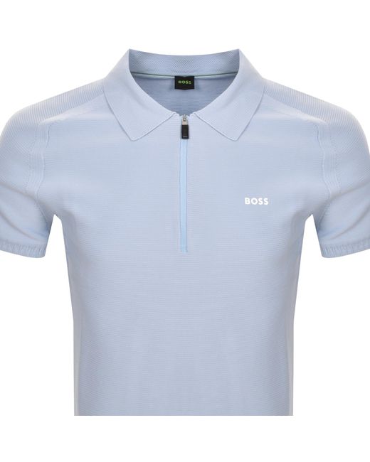 Boss Blue Boss Zayno Half Zip Polo T Shirt for men