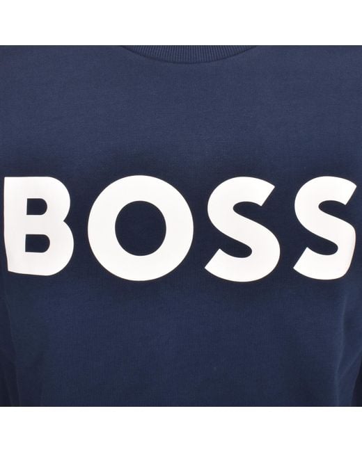 Boss Blue Boss We Basic Crew Neck Sweatshirt for men