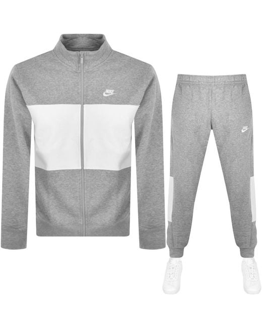 Nike Panel Tracksuit in Grey for Men Lyst UK