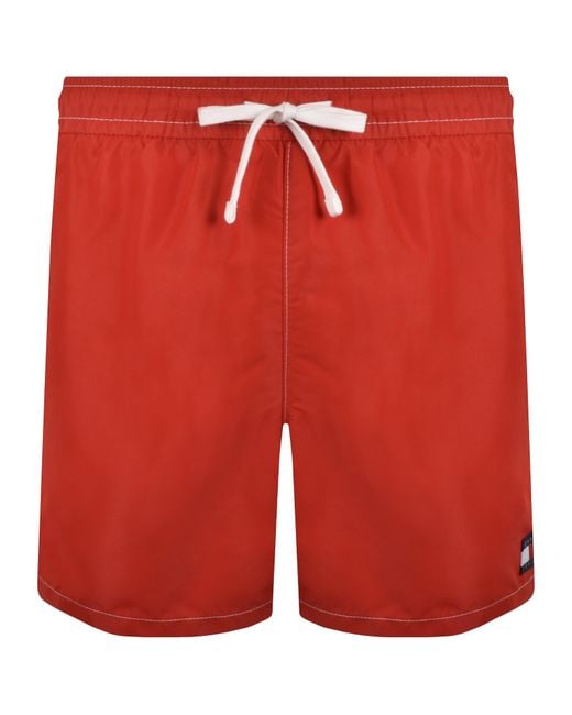 Tommy Hilfiger Red Swim Shorts for men