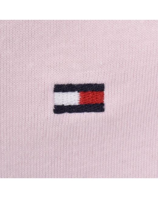 Tommy Hilfiger Pink Essential Solid T Shirt for men